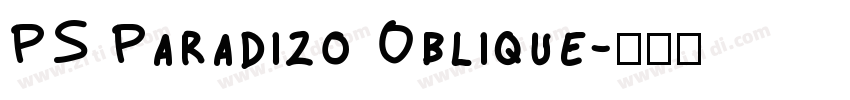 PS Paradizo Oblique字体转换